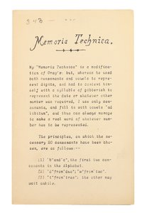 Memoria Técnica, Oxford de Charles Lutwidge Dodgson