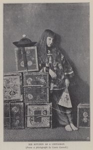 Xie Kitchin como un chino (foto en blanco y negro) de Charles Lutwidge Dodgson