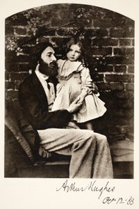 Arthur Hughes y su Hija Agnes, 12 de octubre de 1863 de Charles Lutwidge Dodgson