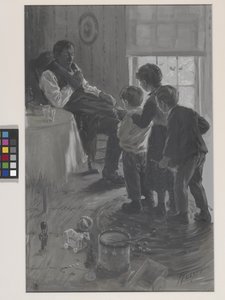 Frontispicio de "A Defective Santa Clause", de James Whitcomb Riley