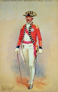 Sir William Howe, Comandante en Jefe del Ejército Británico (1776-78) en uniforme completo desmontado