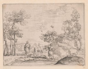 Vuelo a Egipto de Charles Macé (attributed to)