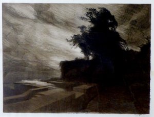 francés:  Le Vent - pertenece a una serie de 9 litografías llamada Cantique des créatures de Charles Marie Dulac