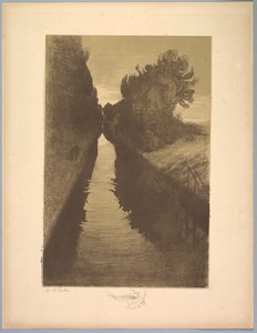 Suite de Paisajes: Paisaje, Placa 1, Remarque, Un Pez, 1892-1893 de Charles Marie Dulac