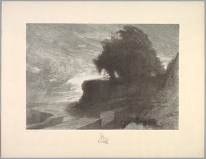 Suite de Paisajes: Paisaje, Placa 4, Remarque, Serpiente, 1892-1893 de Charles Marie Dulac