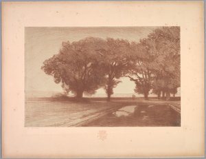 Suite de paisajes: paisaje, placa 8, nota, pensamientos de Charles Marie Dulac