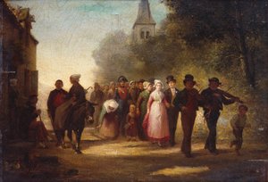 El matrimonio del pueblo, 1872 de Charles Marie Lhuillier