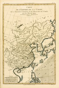 El Imperio Chino, la Tartaria China y el Reino de Corea, con las Islas de Japón, del Atlas de Toutes les Parties Connues du Globe Terrestre por Guillaume Raynal (1713-96) publicado en 1780
