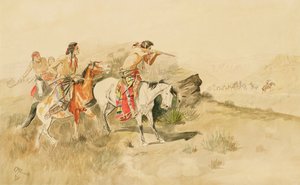 Ataque a los arrieros, c.1895