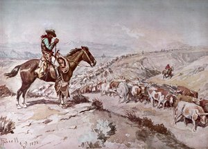 Conducción de ganado de Charles Marion Russell