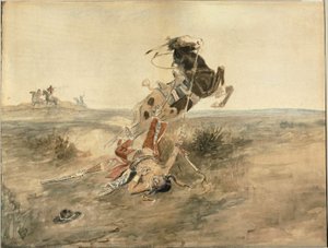 Guerrero indio caído