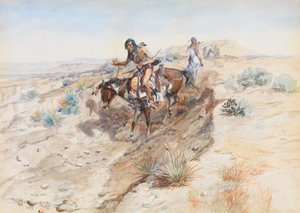 Guerreros indios, 1899 de Charles Marion Russell