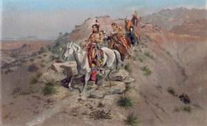 En el Camino de Guerra, 1895 de Charles Marion Russell