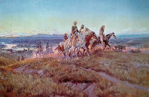 Jinetes del campo abierto de Charles Marion Russell