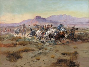 El ataque, 1900 de Charles Marion Russell