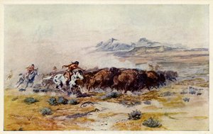 La caza del búfalo de Charles Marion Russell