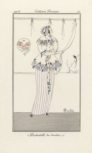 Déshabillé du matin, de Costumes Parisiens, pub.1913 de Charles Martin