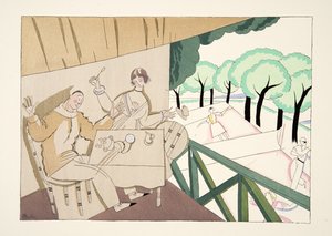 Le Tennis, de Deportes y Diversiones, pub. 1914 de Charles Martin