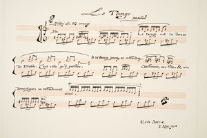 Partitura Musical para Le Tango, de Deportes y Diversiones, pub. 1914 de Charles Martin