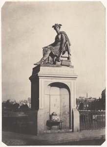 [Escultura alegórica de la Industria, Pont du Carrousel] de Charles Marville