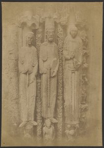 [Catedral de Chartres: Grandes Figuras del Pórtico Real] de Charles Marville