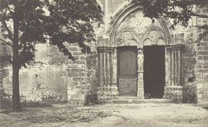 Iglesia de Villeneuve le Comte, Seine-et-Marne, 1862 de Charles Marville