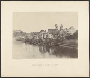 Desembocadura del Mosela en Coblentz de Charles Marville