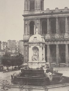 Fuente en St. Sulpice, 1851 de Charles Marville