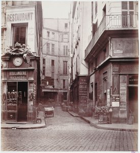 Callejón St. Claude, desde Rue St. Sauveur, París, entre 1858-78
