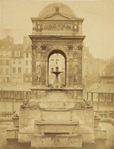 La fachada de la Fuente de los Inocentes, París de Charles Marville