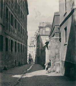 Rue Chartière, impasse Chartière de la rue de Reims de Charles Marville