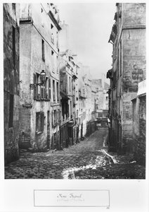 Rue Fresnel, desde el callejón sin salida de Versalles, París, 1858-78
