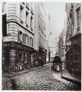 Rue Saint-Severin, desde la Rue de la Harpe, París, 1858-78