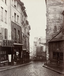 Rue de la Montagne-Sainte-Geneviève cerca de la intersección de Rue LaPlace..., 1865-69