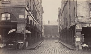 Rue du Contrat-Social, de la rue de la Tonnellerie, 1864-1865 de Charles Marville