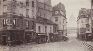 Rue du Haut-Pavé Panteón en la distancia, 1865-69 de Charles Marville