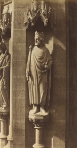 Estatua de Clovis, Iglesia de Sainte-Clotilde, París de Charles Marville