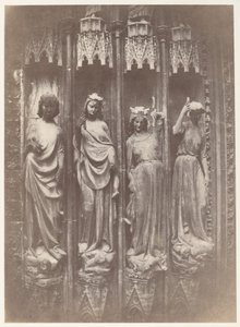Las virtudes aplastando los vicios, Catedral de Estrasburgo de Charles Marville