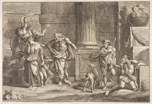 La expulsión de Agar, 1646-70 de Charles Masse