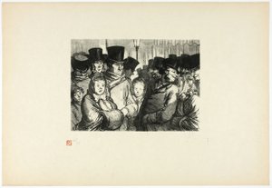 Boulevard du Temple a medianoche, de Tirage Unique de Trente-Six Bois de Charles Maurand