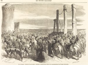 Las tropas austro-prusianas entrando en Hamburgo de Charles Maurand after Godefroy Durand