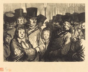 Boulevard du Temple a medianoche de Charles Maurand after Honoré Daumier