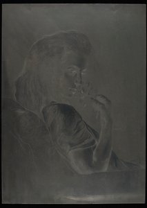 Plancha para "La rosa del té", c.1900 (plancha de acero) de Charles Maurin
