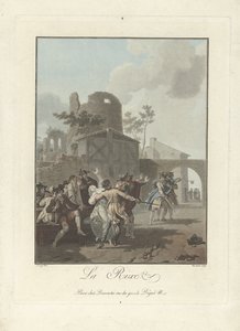 El argumento La Rixe (título sobre objeto) de Charles Melchior Descourtis