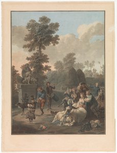 Cuatro escenas de la vida del pueblo
La pandereta
Le Tambourin
Cuatro escenas de género de la vida del pueblo (título de la serie) de Charles Melchior Descourtis