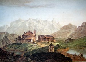 Hospicio de San Gotardo 1785 de Charles Melchior Descourtis