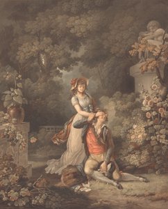 El amante sorprendido de Charles Melchior Descourtis