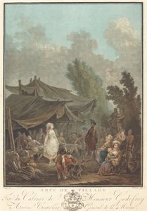 Boda de aldea, 1785 de Charles Melchior Descourtis