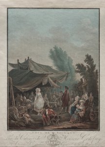 Boda en el Pueblo de Charles Melchior Descourtis