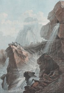 Vista de la caída del torrente de Gelten